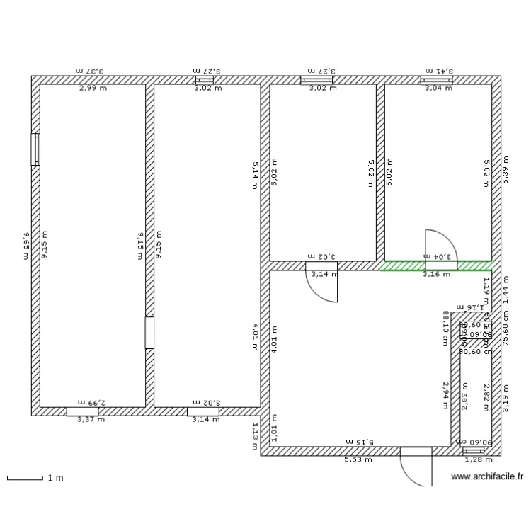 maison ascheres . Plan de 
