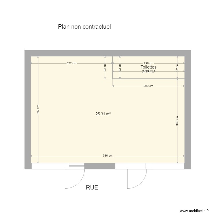 BOUTIQUE . Plan de 0 pièce et 0 m2