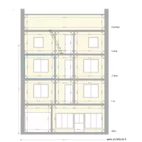 plan de coupe facade