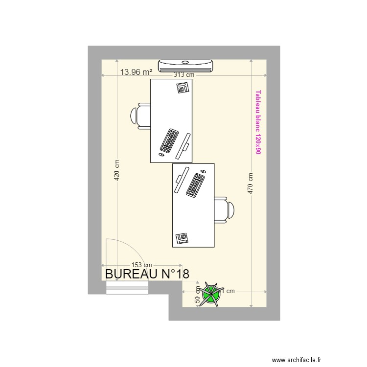 Bureau 18. Plan de 0 pièce et 0 m2