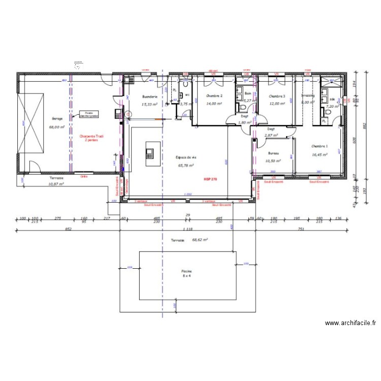 berat vierge. Plan de 0 pièce et 0 m2