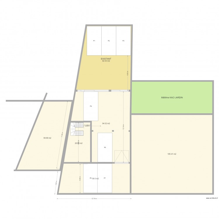 CHAVENAY Projet surélévation 2. Plan de 0 pièce et 0 m2