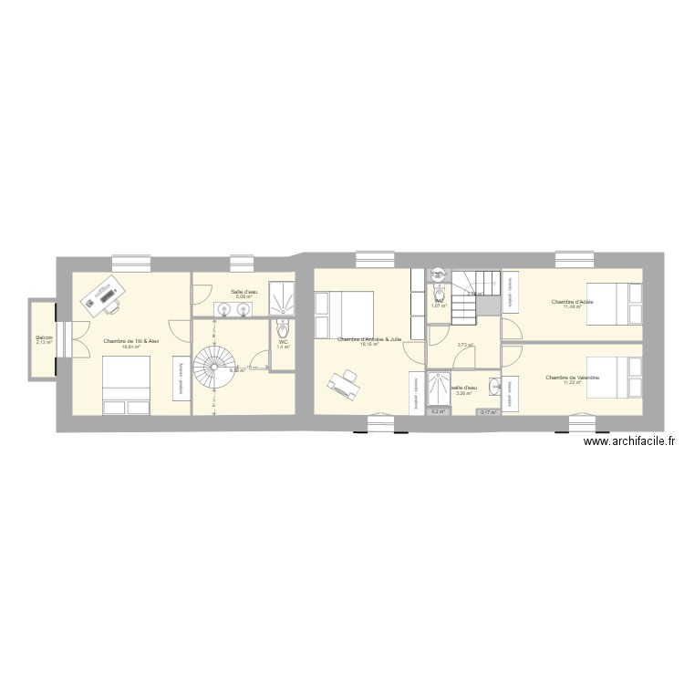 La Garenne. Plan de 0 pièce et 0 m2