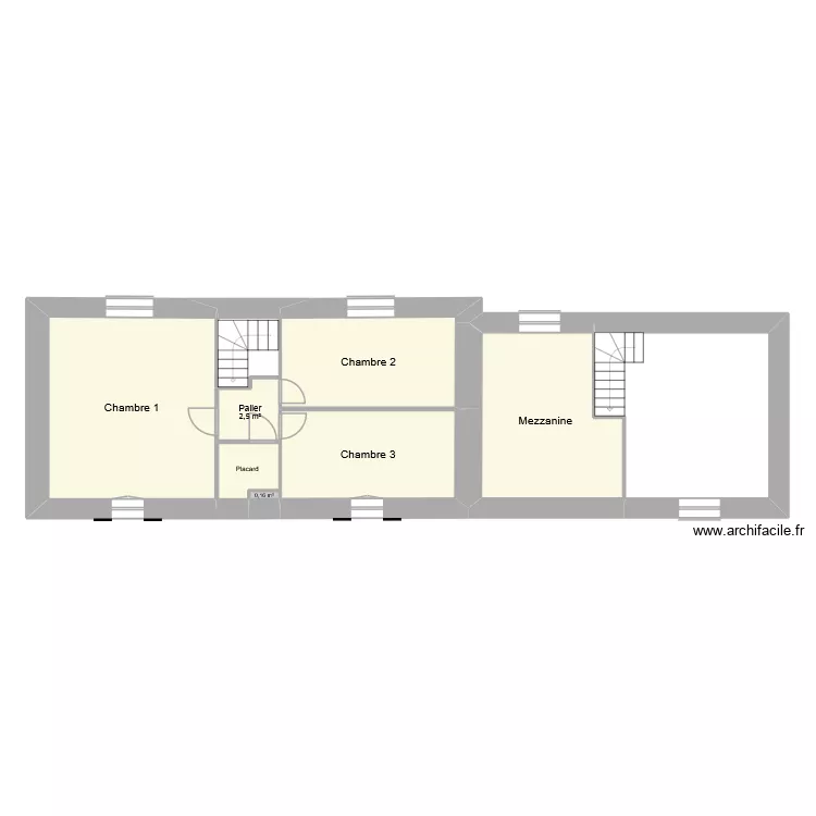 Ploba 1ier &eacute;tage. Plan de 