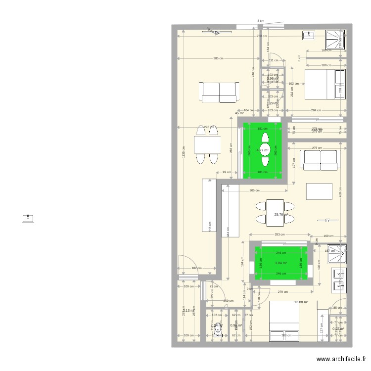 bonnac3 2 APPART7  OK. Plan de 0 pièce et 0 m2