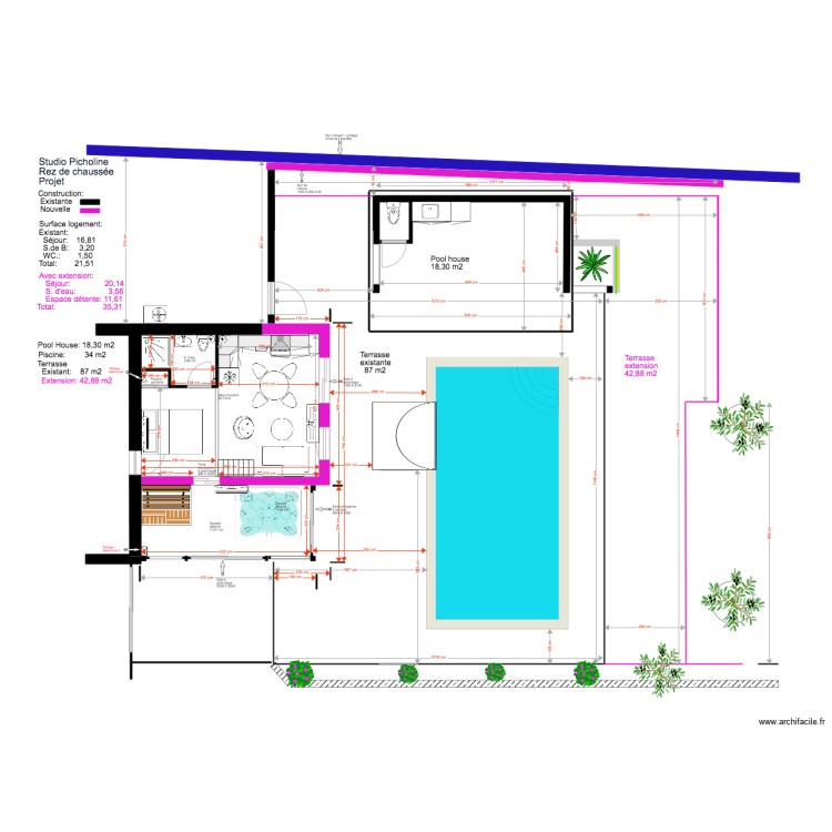 Studio Picholine Projet  02 18 8. Plan de 0 pièce et 0 m2