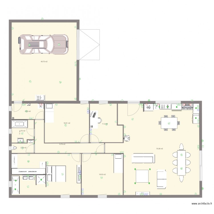 maison  electricité. Plan de 0 pièce et 0 m2