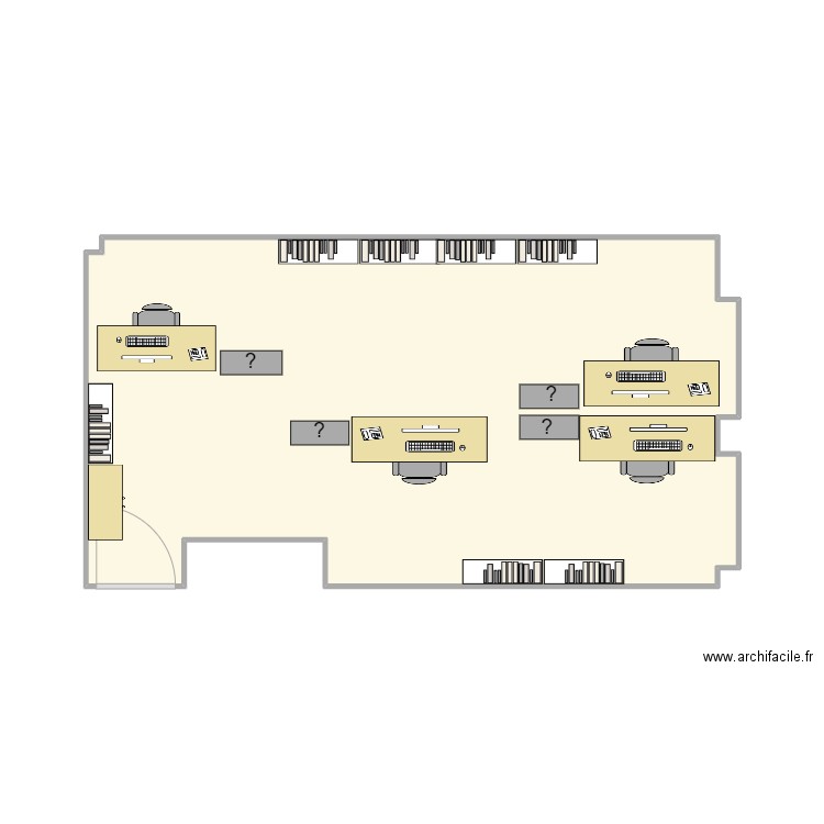 B513 - 30 Saint Guillaume-V1-JL&EA&MOB&db. Plan de 1 pièce et 29 m2