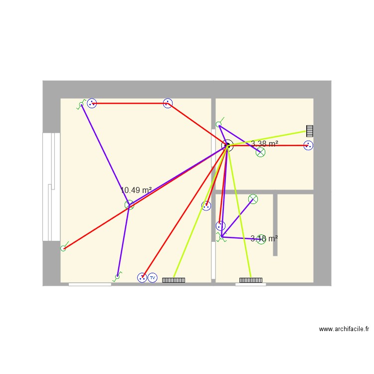 Plan électrique. Plan de 0 pièce et 0 m2