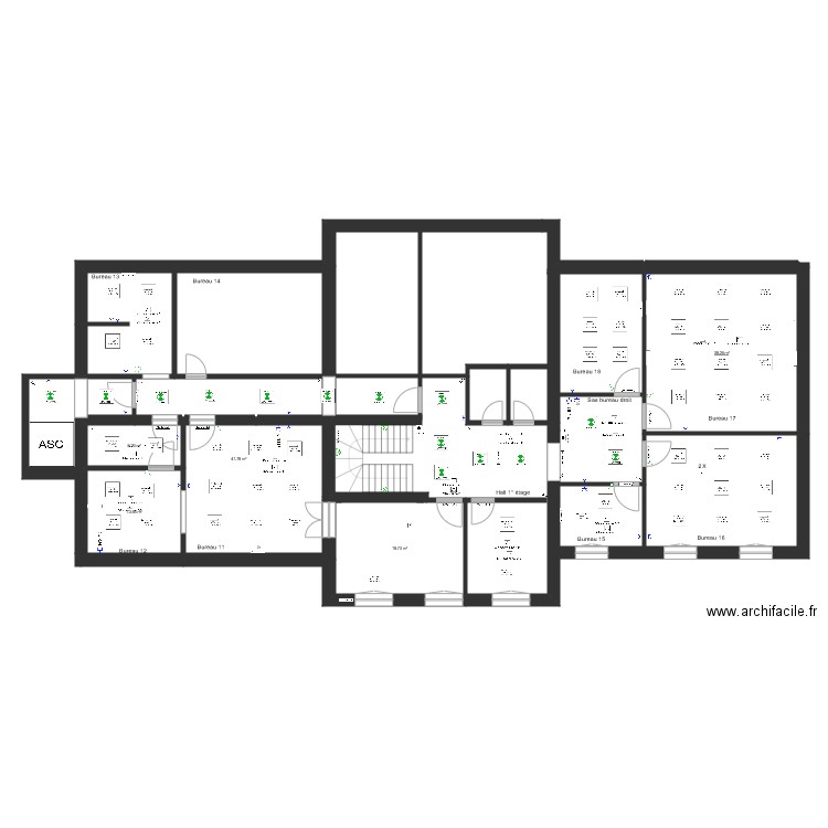 Hotel de  1 étage. Plan de 0 pièce et 0 m2