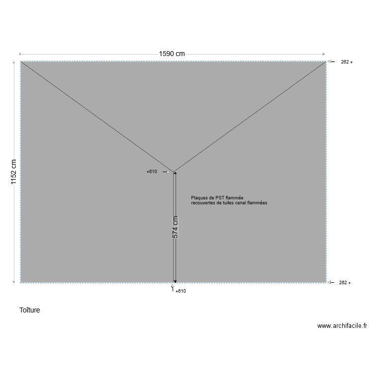 Toiture. Plan de 0 pièce et 0 m2