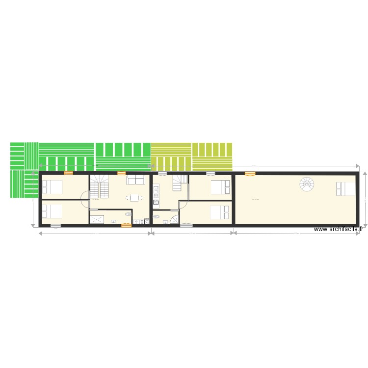 projet parisot maison bleue rdc 16 oct etage. Plan de 0 pièce et 0 m2