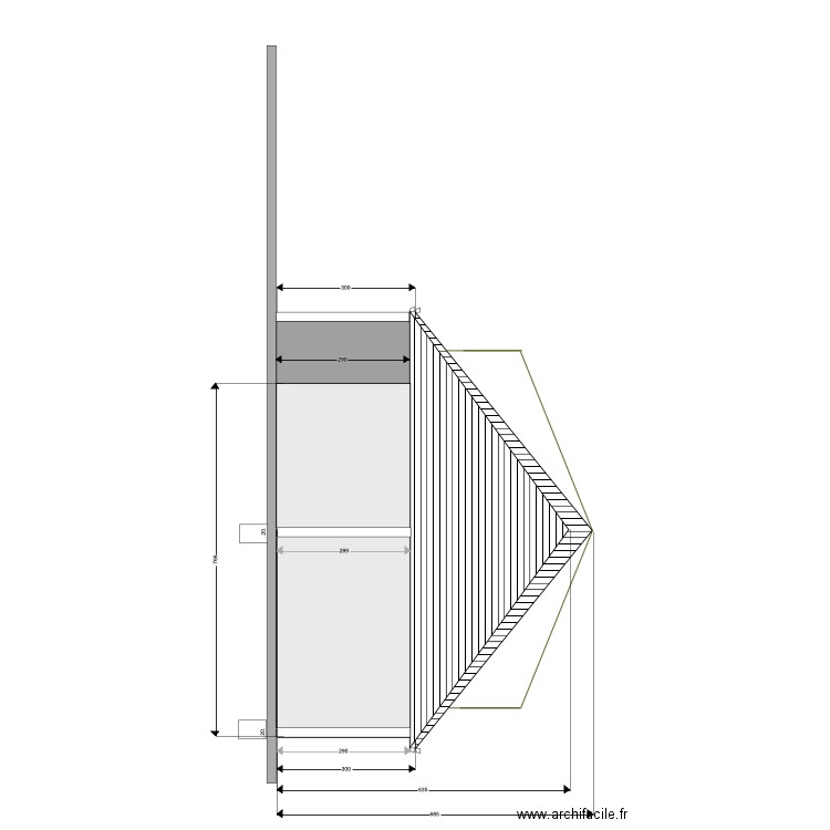 coupe principale . Plan de 0 pièce et 0 m2