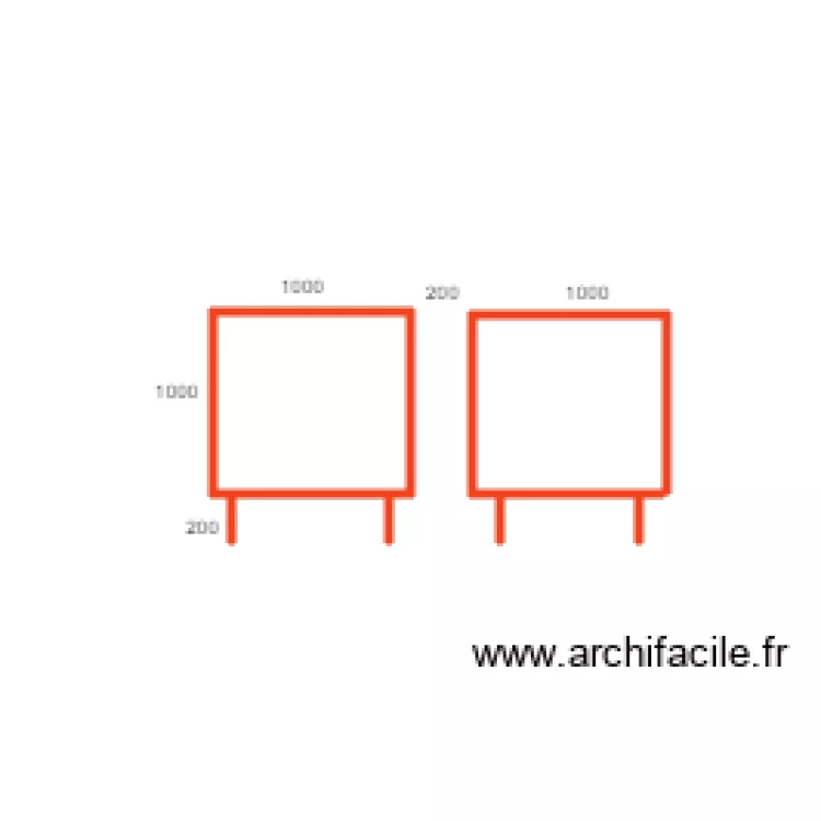 implant clim cote cote. Plan de 