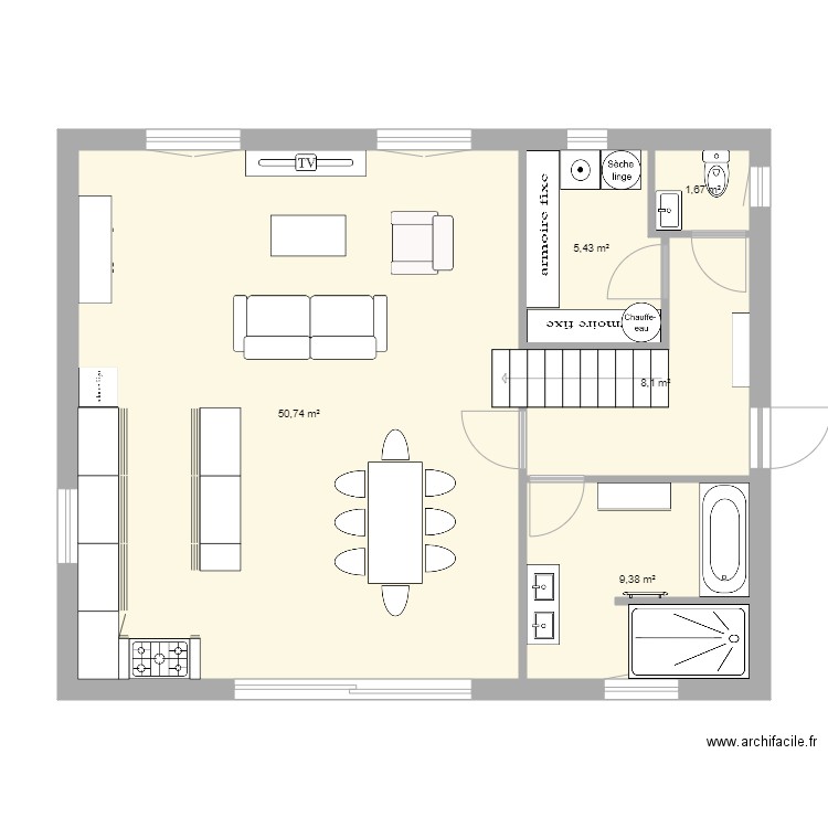 meteren. Plan de 0 pièce et 0 m2