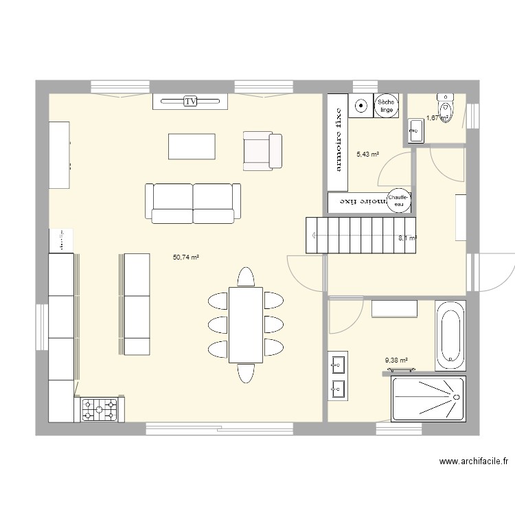 meteren. Plan de 0 pièce et 0 m2