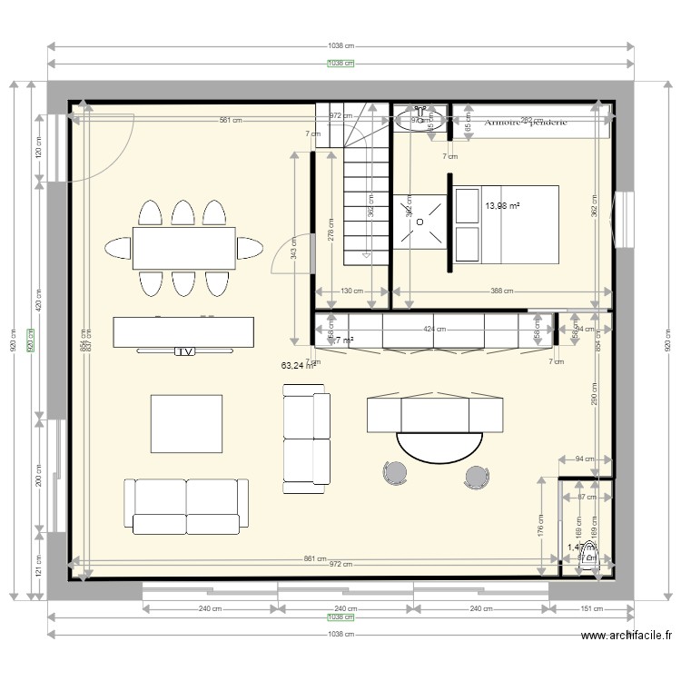 woody 13. Plan de 12 pièces et 237 m2