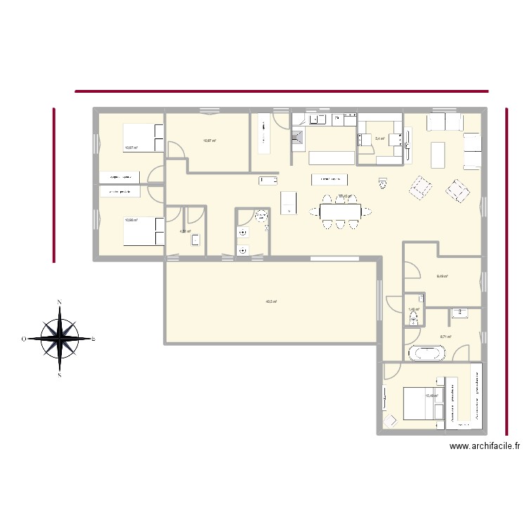 mob final 3. Plan de 11 pièces et 206 m2