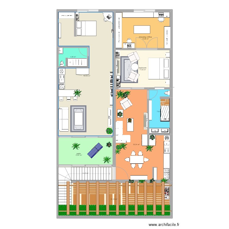 plan cotes réelles . Plan de 0 pièce et 0 m2