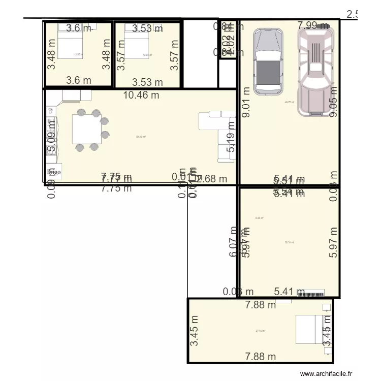 Terrain LC rte lavergne Tr&eacute;moulet 1. Plan de 
