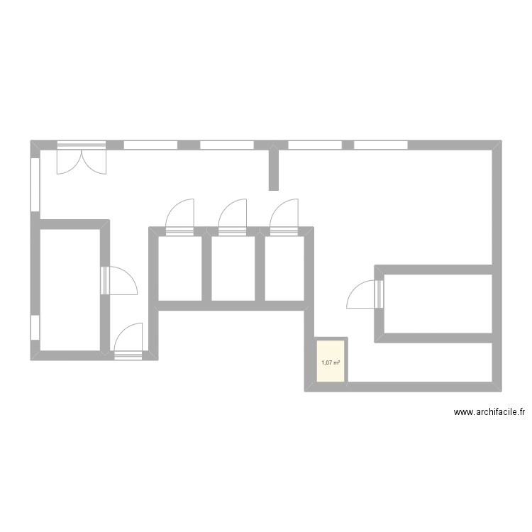 PLAN INSTITUT BEAUTE BY LOIS DOSSIER DE VENTE. Plan de 1 pièce et 1 m2