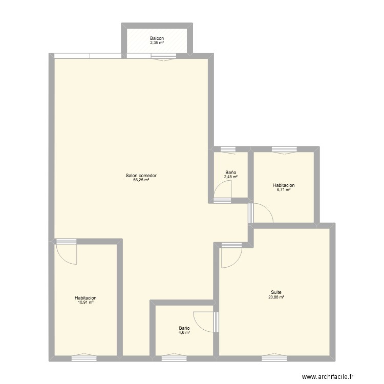 Portals Juan 9eme. Plan de 7 pièces et 104 m2