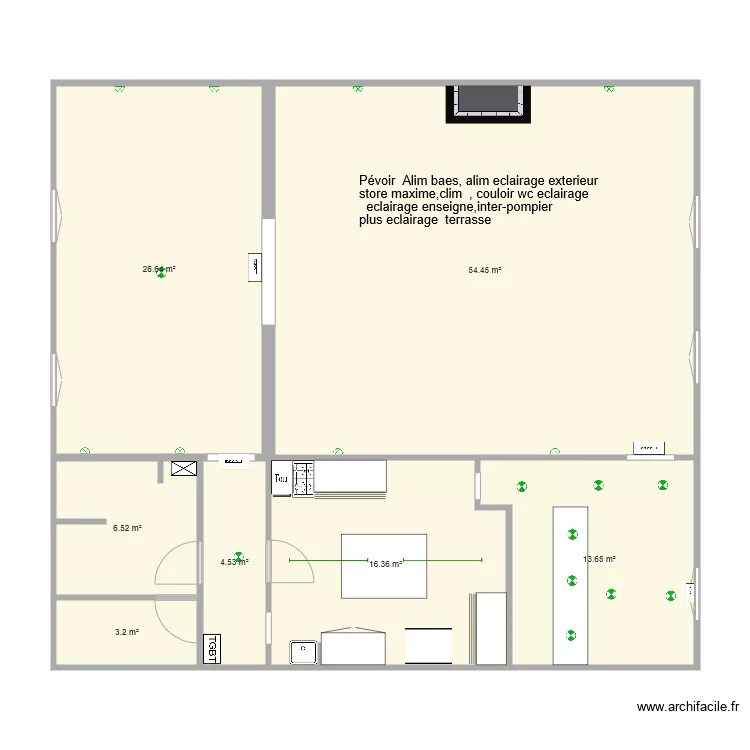 creperie urbaine. Plan de creperie urbaine. Plan de