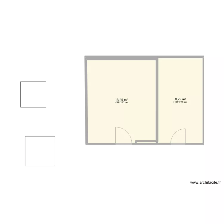 chambre et salle de bain. Plan de chambre et salle de bain. Plan de