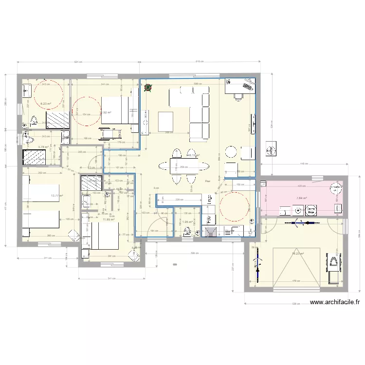 Cachemire3104WCEntr&eacute;e. Plan de 