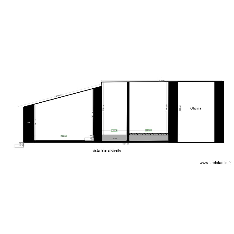 coupe 2. Plan de 0 pièce et 0 m2