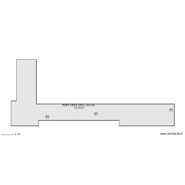 PORT CROS / DIEZ. Plan de 