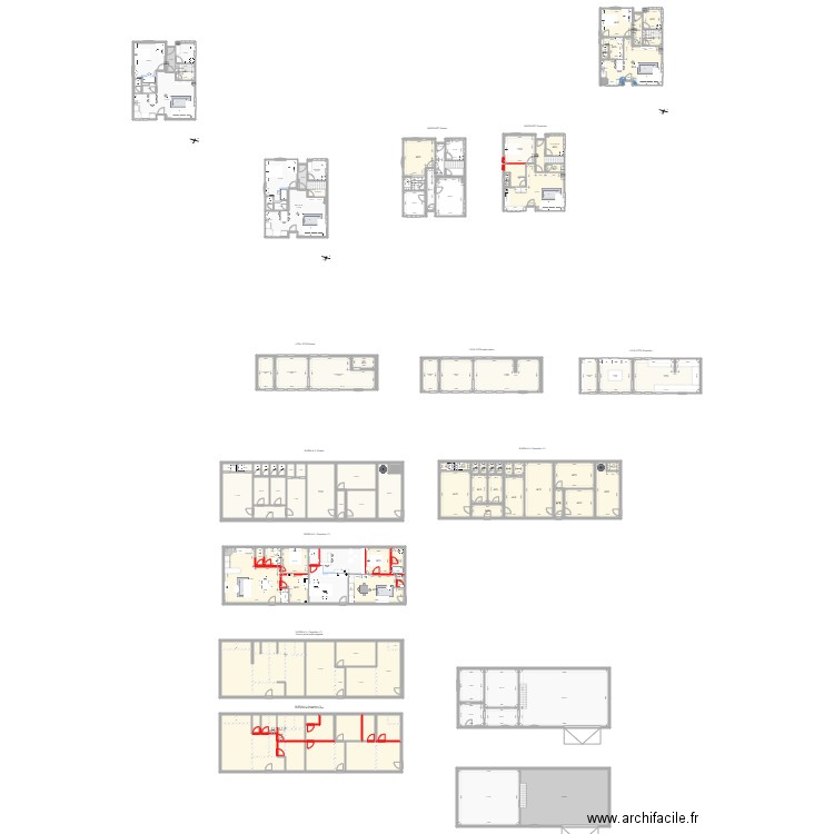 Abattoir Maison étage 0. Plan de 170 pièces et 1427 m2