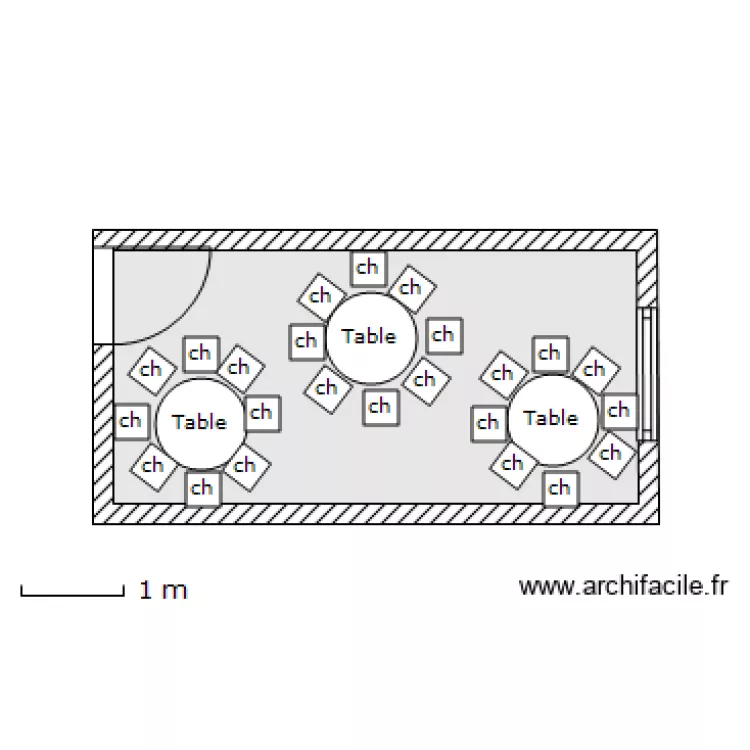 salle 1 M. Plan de 