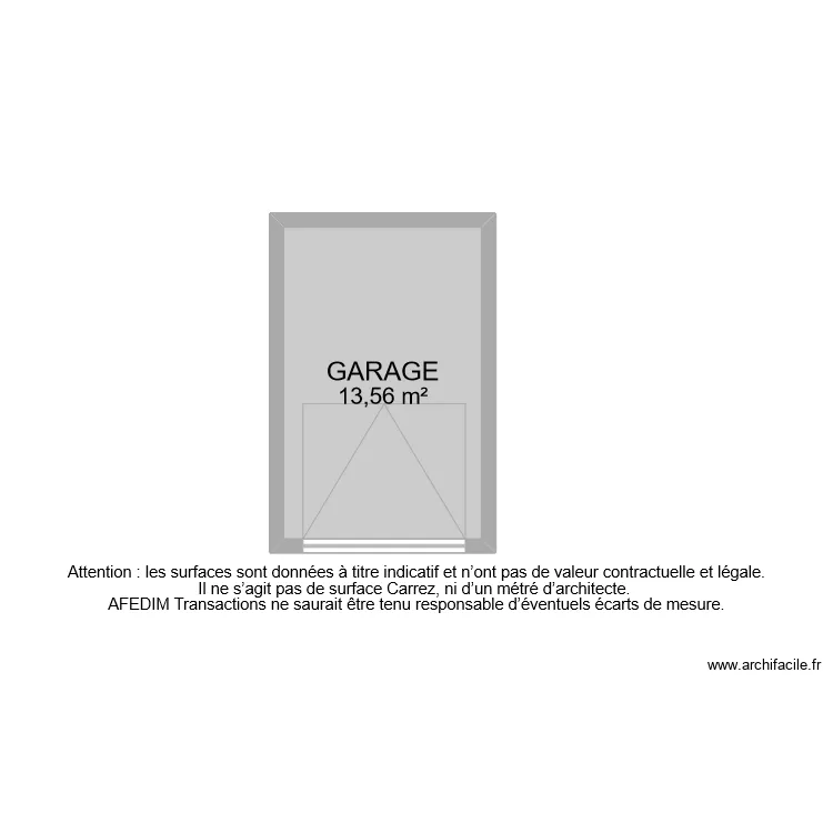 BI 8876 GARAGE. Plan de 