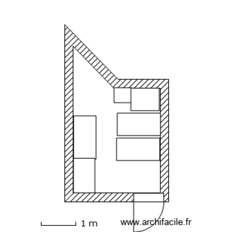 Chambre. Plan de 