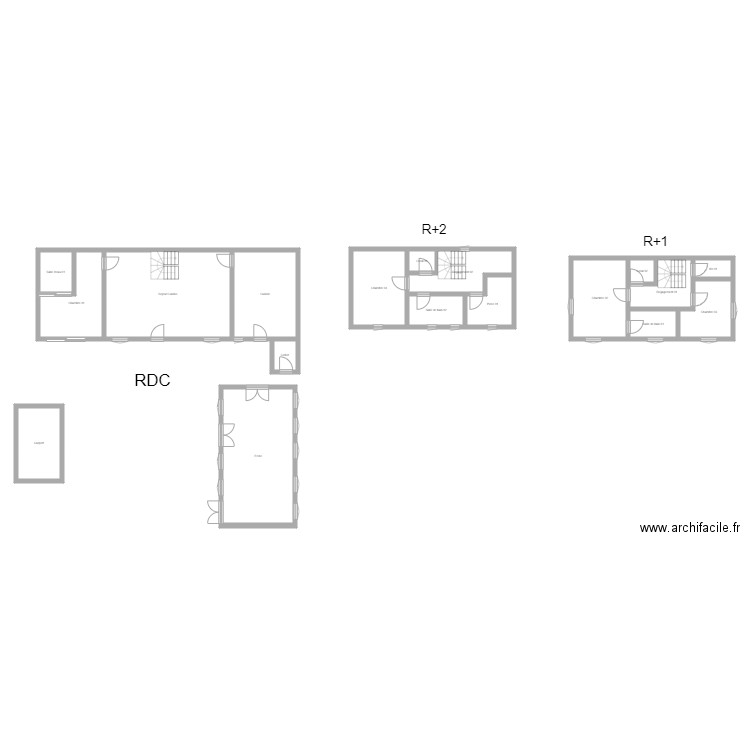 350601098. Plan de 18 pièces et 214 m2