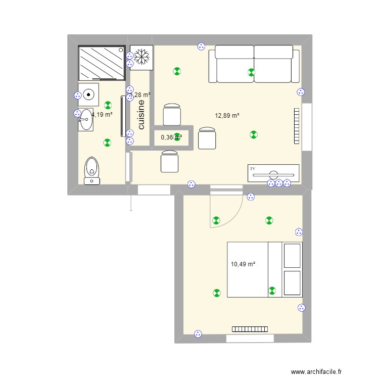 appts 5 laon. Plan de 0 pièce et 0 m2