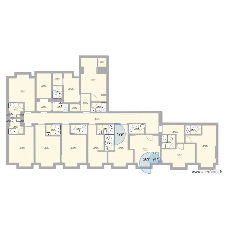 plan av ALMIRANTE REIS casas de banho. Plan de 35 pièces et 219 m2