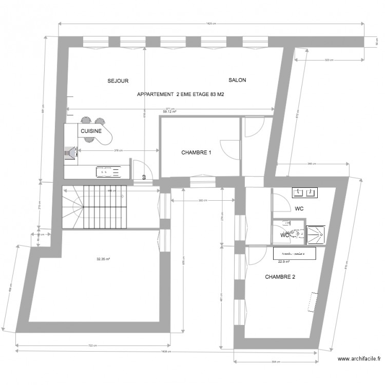 thionville 2 EME ETAGE  22. Plan de 0 pièce et 0 m2