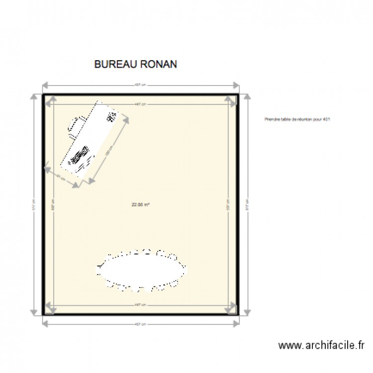 BUREAU RONAN. Plan de 0 pièce et 0 m2