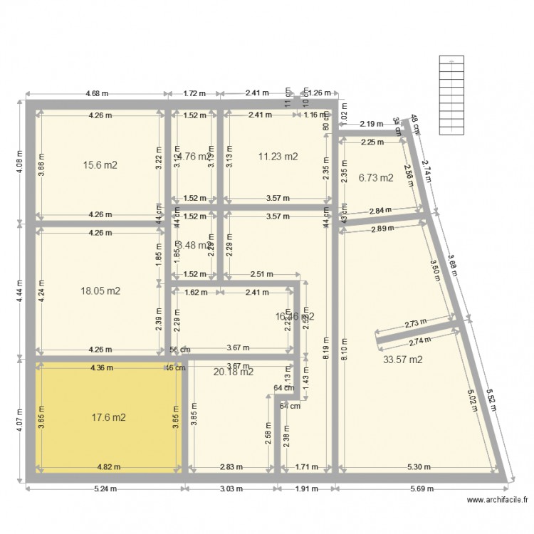 ternard cam s s. Plan de 0 pièce et 0 m2