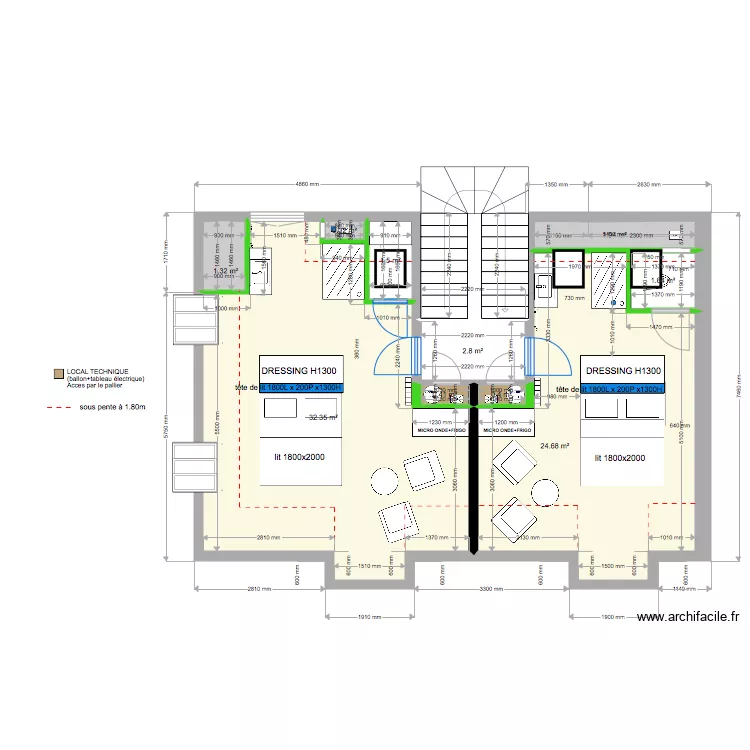 VIRGINIE COMBLE. Plan de 