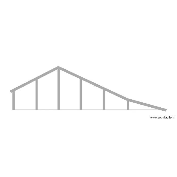 BASE AU FACADE sud ouest . Plan de 