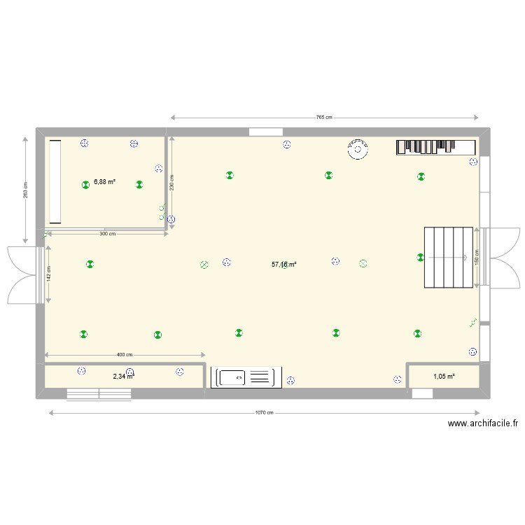 Atelier1. Plan de 0 pièce et 0 m2