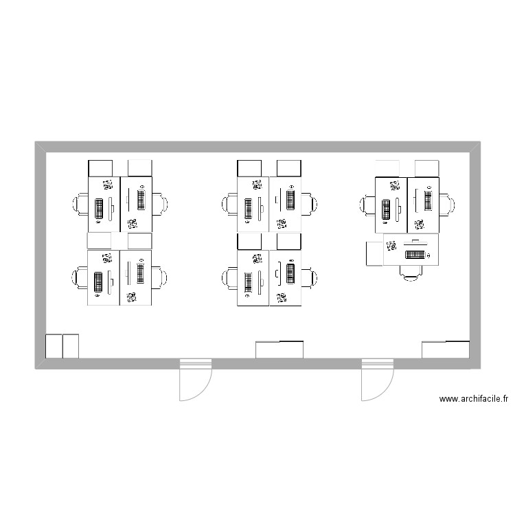 bureau contrôle. Plan de 0 pièce et 0 m2