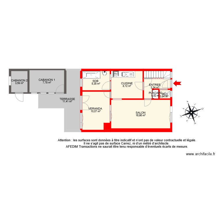 BI 6921 RDC . Plan de 0 pièce et 0 m2