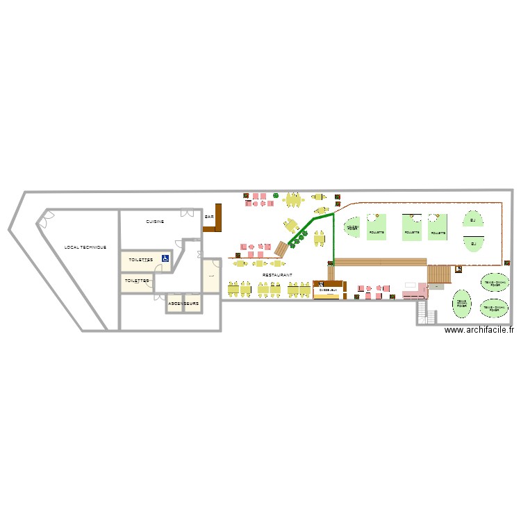 Plan Actuel du Toit terrasse. Plan de 0 pièce et 0 m2