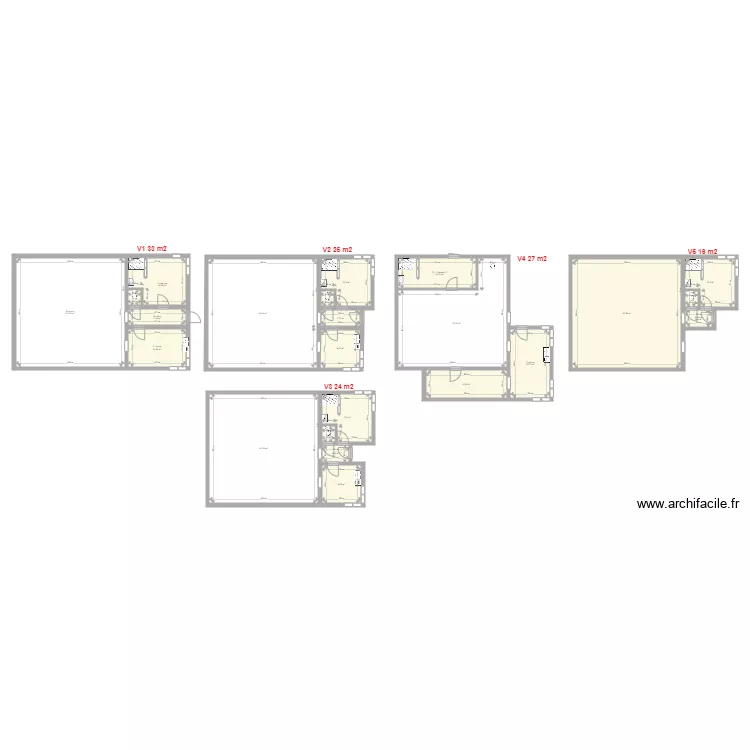 Vila Lili V2 . Plan de 