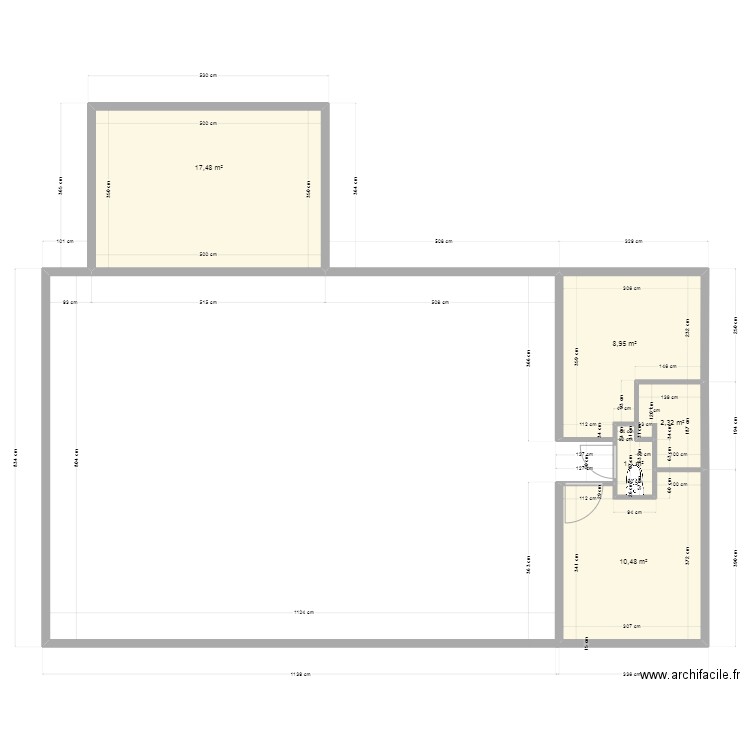 Maison LA JARRIE 2. Plan de 5 pièces et 40 m2