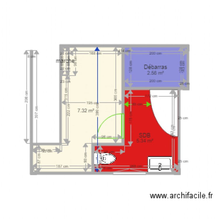 new plan sdb 25. Plan de 0 pièce et 0 m2